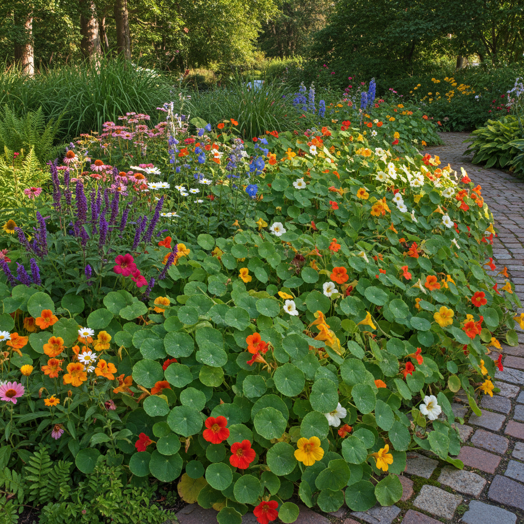 Nasturtium Blue Pepe Flower Seeds - Nasturtium Flower Seeds for Garden