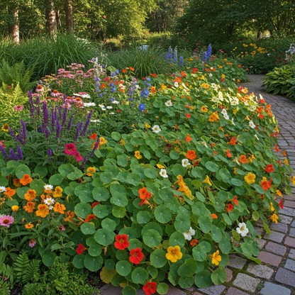 Nasturtium Blue Pepe Flower Seeds - Nasturtium Flower Seeds for Garden