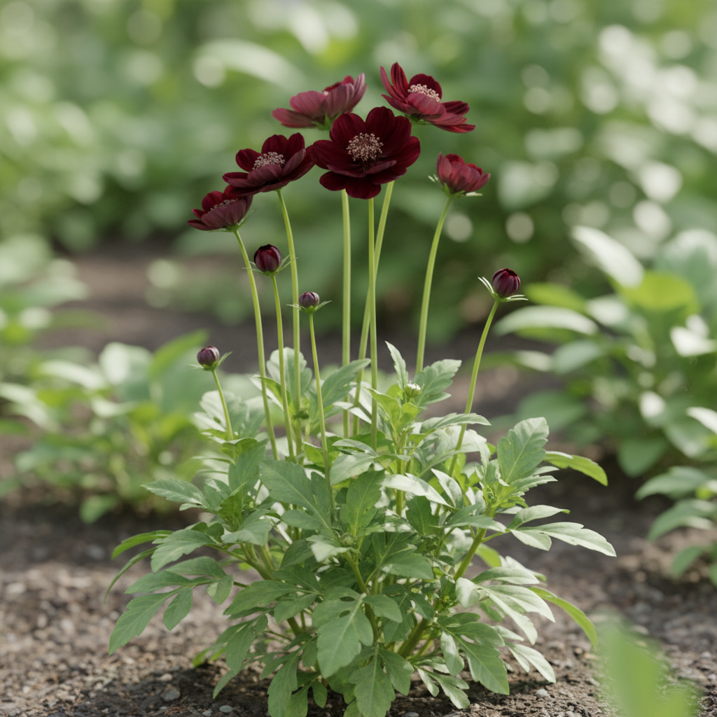 Chocolate Brown Cosmos Flower Seeds for Garden Planting