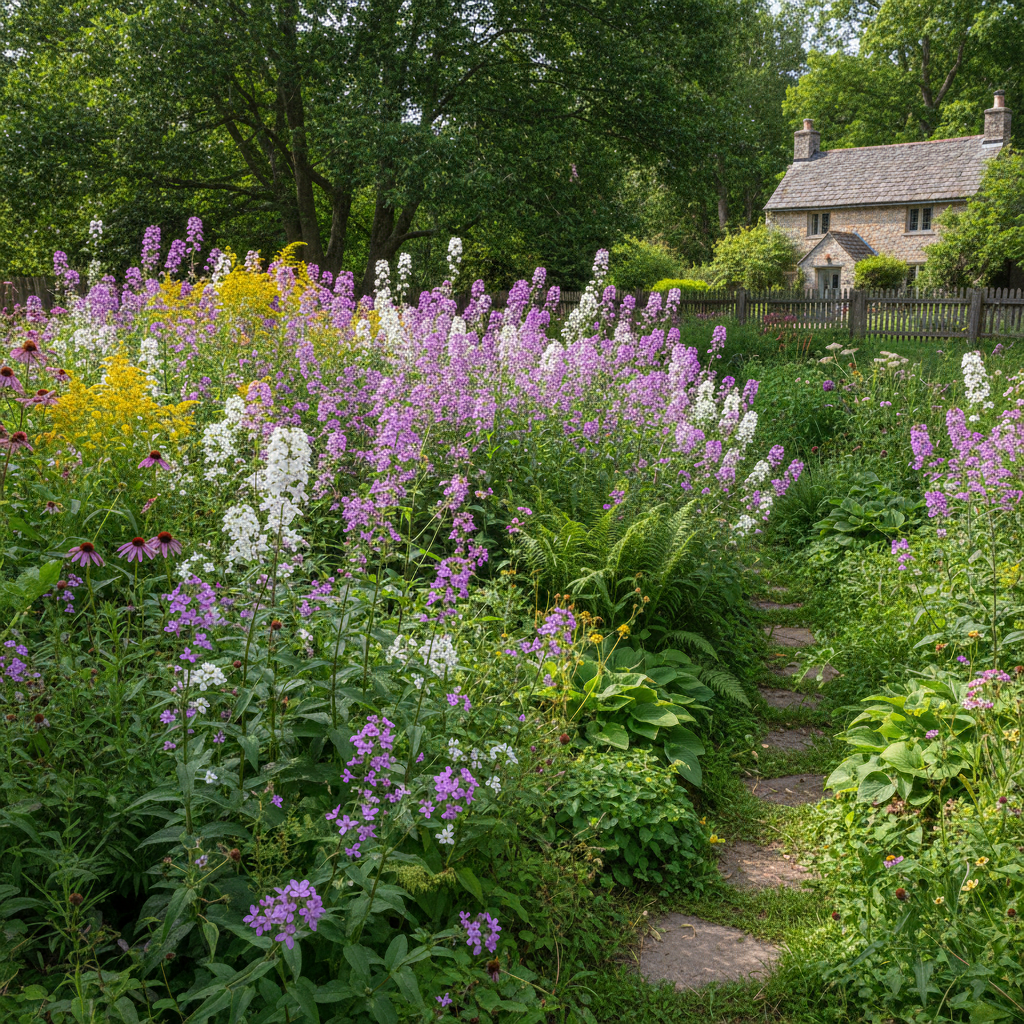 Dames Rocket Flower Seeds – Fragrant Long-Lasting Blooms for Gardens