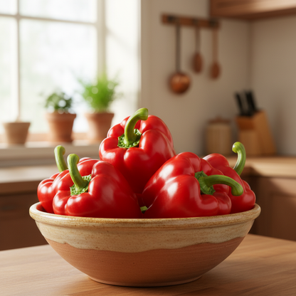Red Knight Bell Pepper Seeds – High Yield, Sweet & Early Maturing