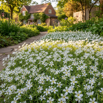 Omphalodes Linifolia Little Snow White Flower Seeds – Delicate White Blooms