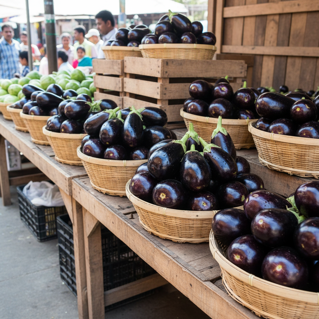 Aubergine Bonica F1 Hybrid Seeds for Planting – Vegetable Seeds