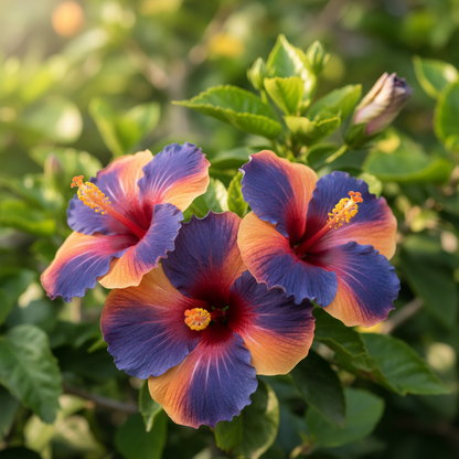 Orange Blue Hibiscus Seeds for Planting