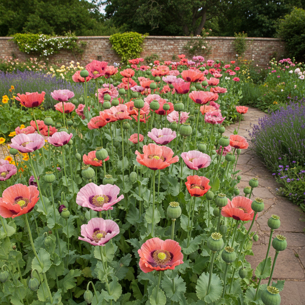 Papaver Somniferum Hens and Chickens Seeds for Planting – Unique Multi-Pod Poppy Blooms
