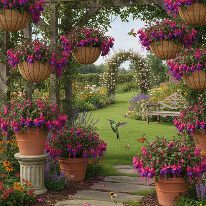 Fuchsia Astoria Flower Seeds – Pack of 20 High-Quality Organic Seeds