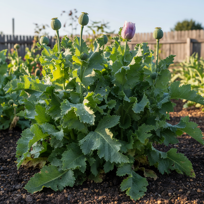 Papaver Somniferum Lilac Pom Pom Poppy Flower Seeds - Poppy Flower Seeds for Garden