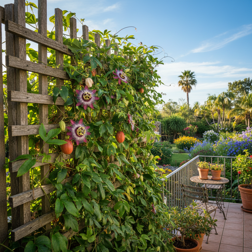 Window Pasiflora Rosso Granadilla Flower Seeds for Garden Planting