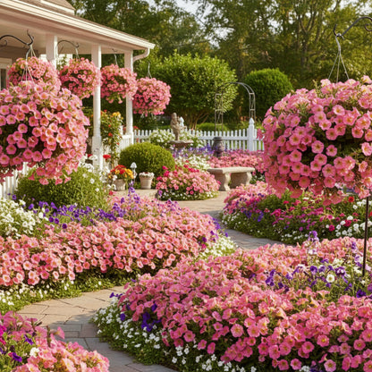 Petunia Supertunia Daybreak Charm Seeds for Planting – Showy Blooms for Baskets & Garden Beds