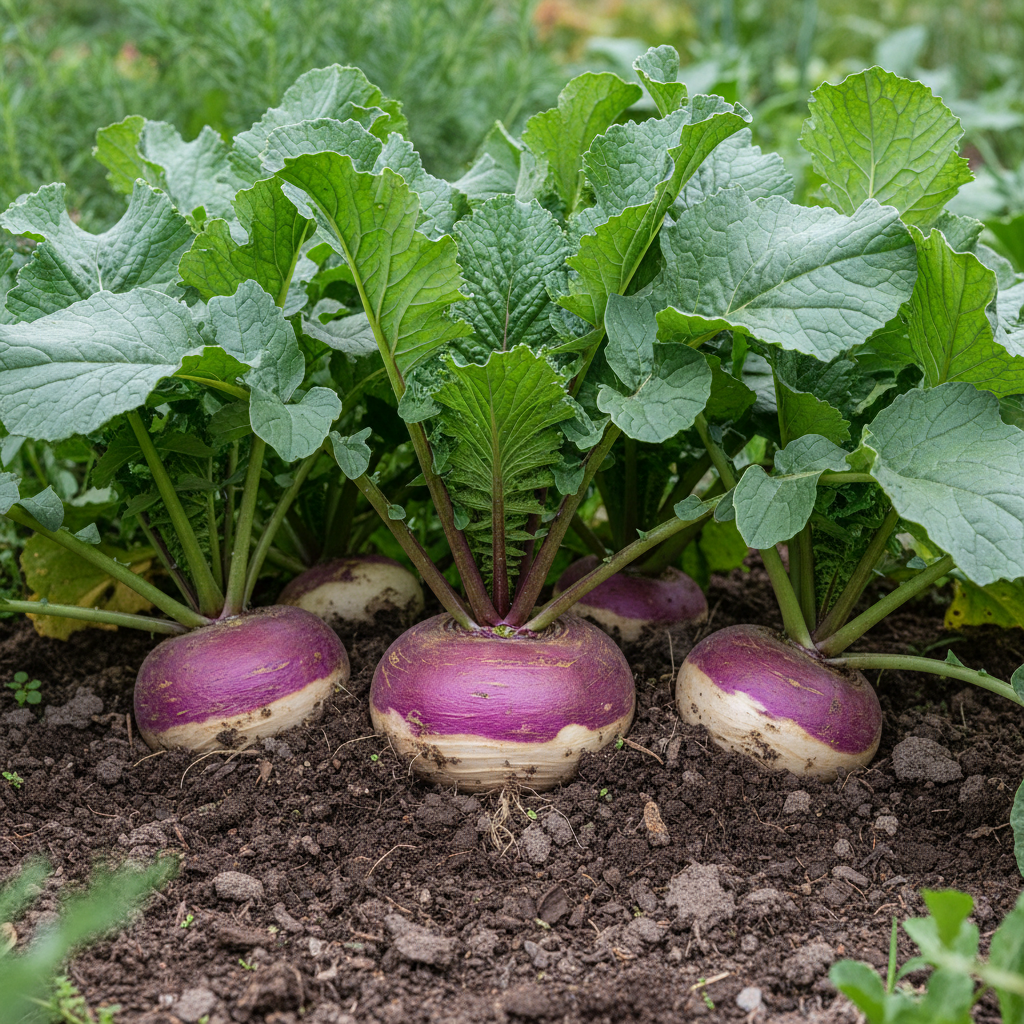 Turnip Purple Top Vegetable Seeds – Heirloom High-Yield Variety