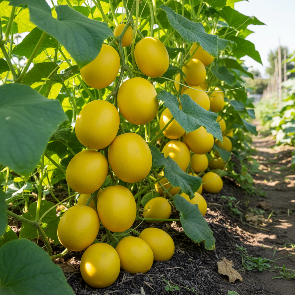 Lemon Cucumber Seeds – Heirloom Sweet, Crisp & Yellow Round Variety