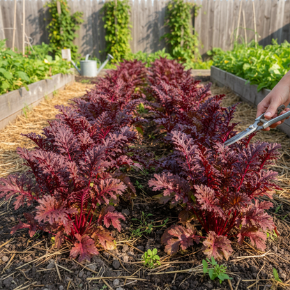 Mustard Red Lace Seeds – Striking, Flavorful Leafy Greens for Home Gardens
