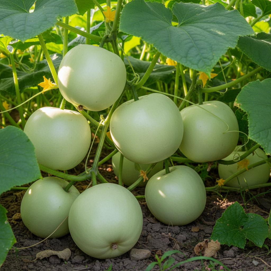 Crystal Apple Cucumber Seeds – Heirloom Sweet & Crisp Round Variety