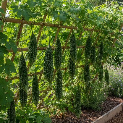 Bitter Melon Dark Jade F1 Seeds - Bitter Melon Seeds for Home Garden