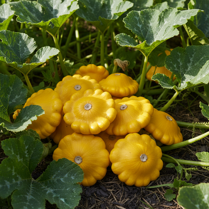 Organic Early Yellow Bush Scallop Patty Pan Squash Seeds