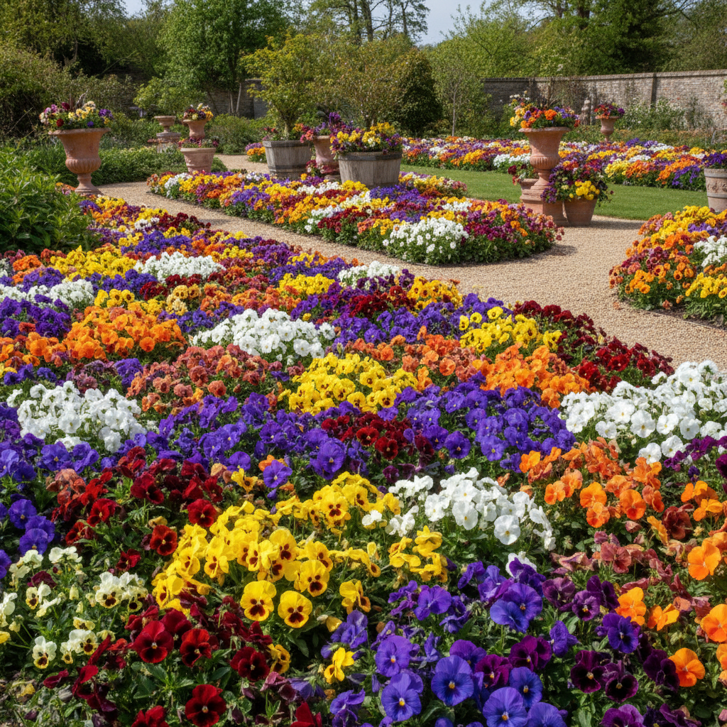 Pansy Clear Crystals Mixed Flower Seeds