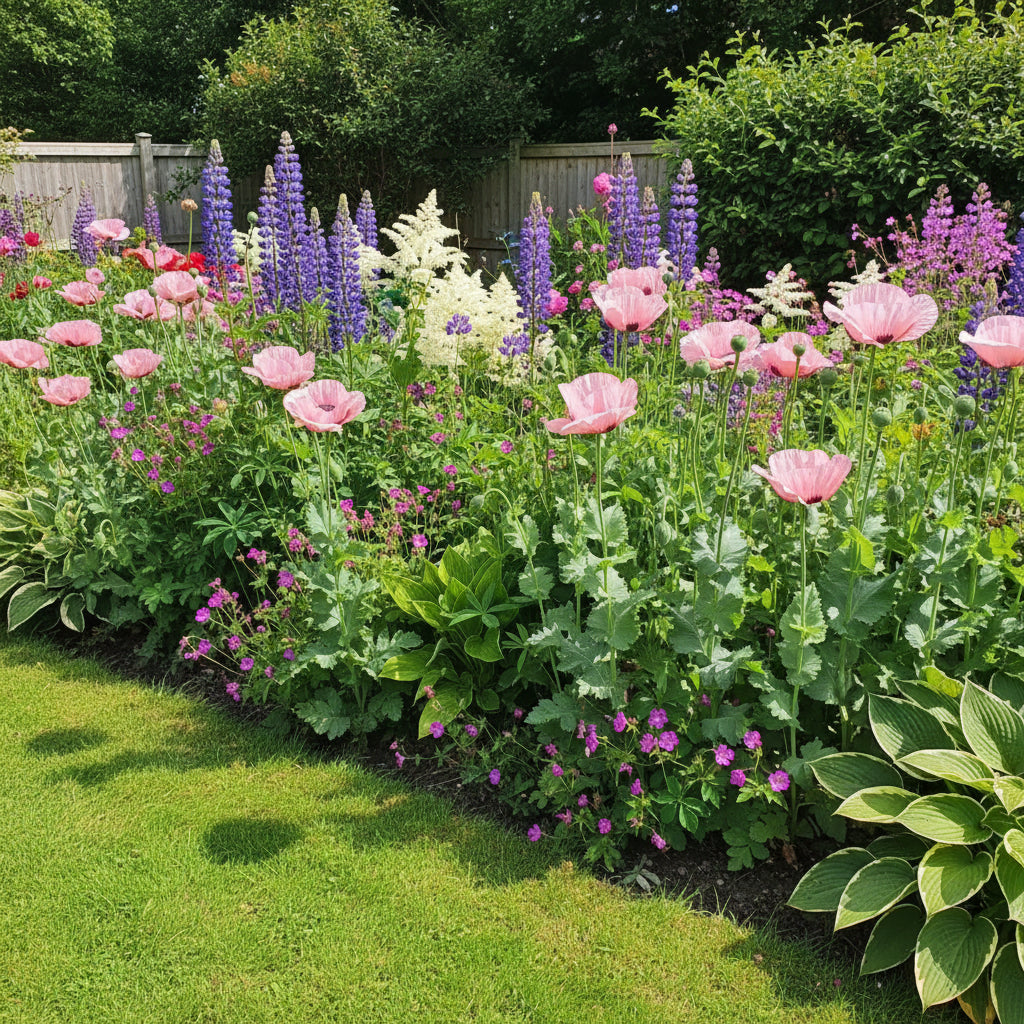 Pink Oriental Poppy Seeds for Planting – Herbaceous Perennial with Large Bright Blooms