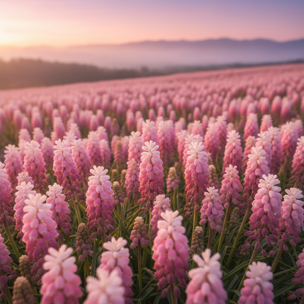 Muscari Pink Sunrise Flower Seeds - Pink Muscari Flower Seeds for Garden