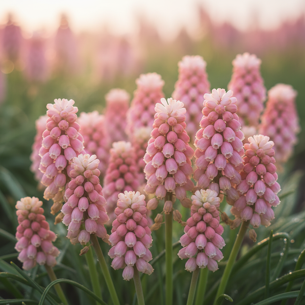 Muscari Pink Sunrise Flower Seeds - Pink Muscari Flower Seeds for Garden