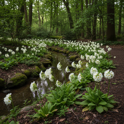Primula Japonica Postford White Seeds - White Primula Flower Seeds for Garden