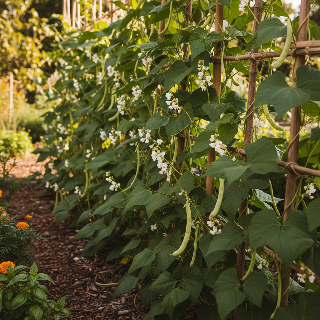 White Calypso Bean Seeds – Heirloom High-Yield Vegetable Seeds