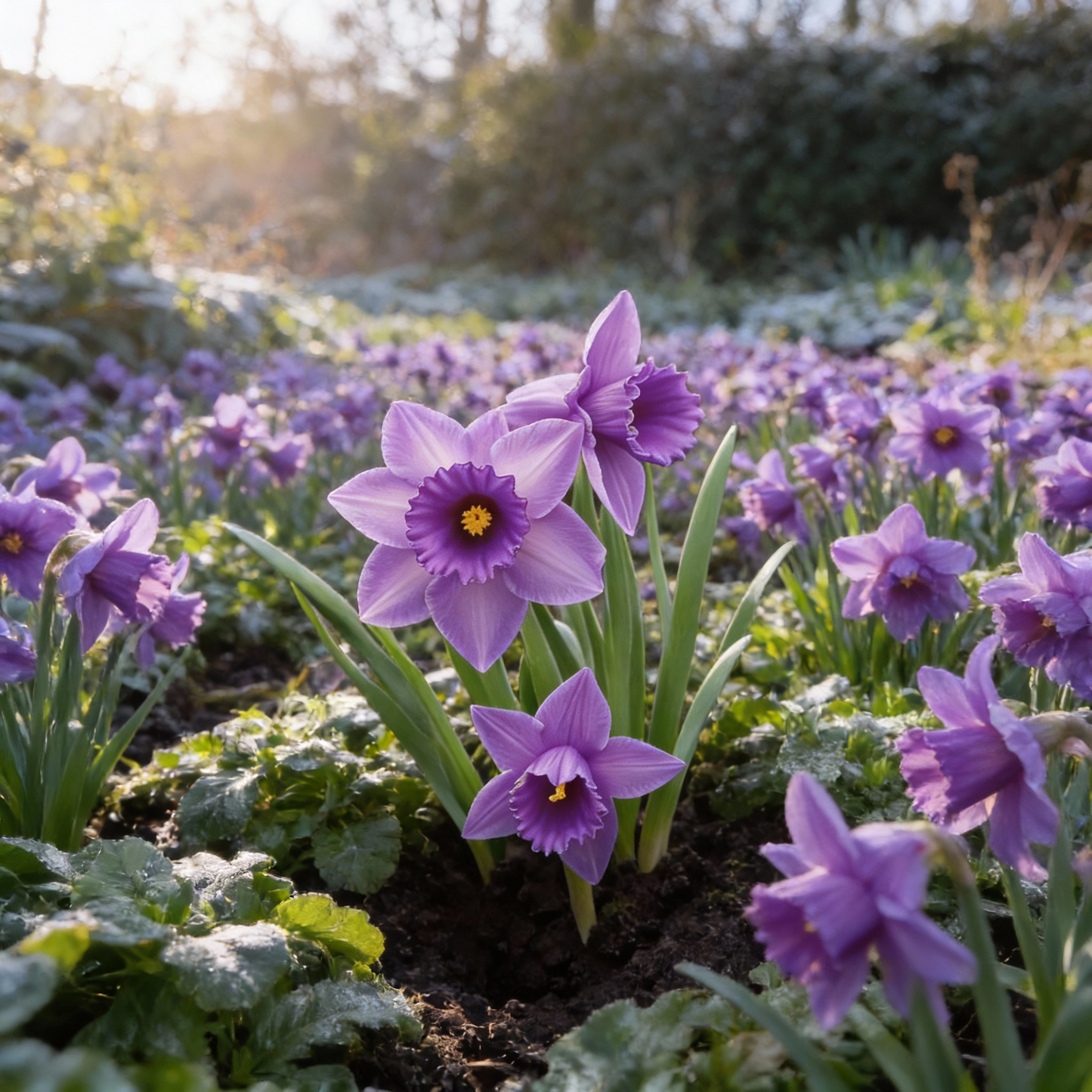 Purple Daffodil Seeds for Planting – Purple Narcissus Flower Seeds for Winter Gardens