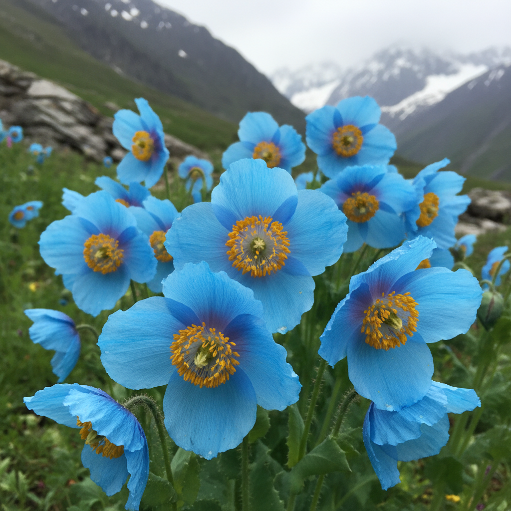 Meconopsis Aculeata Flower Seeds – Himalayan Blue Poppy for Planting