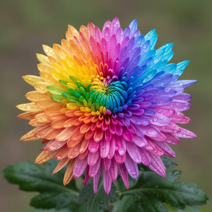 Dwarf Rainbow Chrysanthemum Flower Seeds for Planting – Compact Blooms