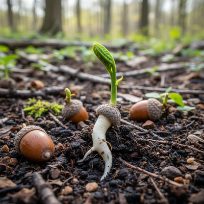 Chestnut Oak Acorn Seeds for Planting – Quercus prinus Hardy White Oak Tree