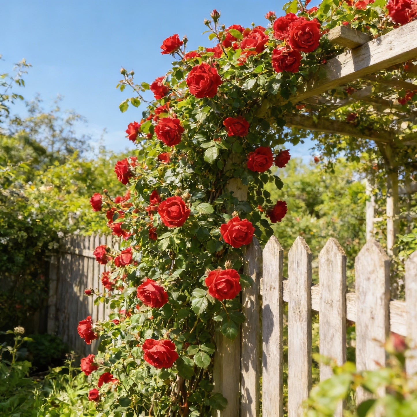 Red Climbing Rose Flower Seeds for Planting – Vertical Garden Blooms