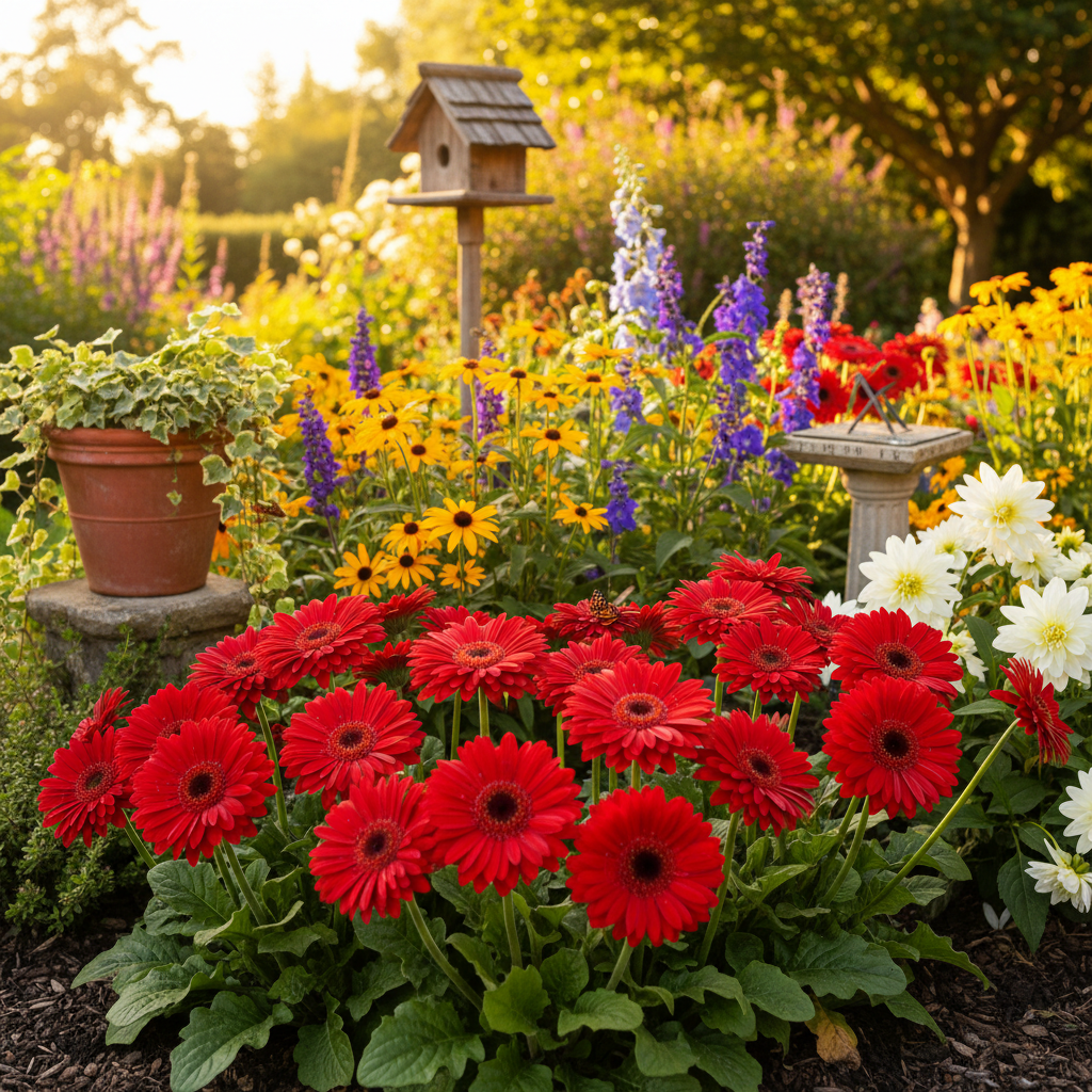 Red Gerbera Flower Seeds - Red Gerbera Flower Seeds for Garden
