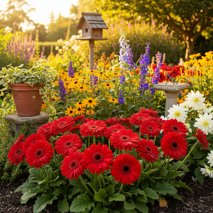 Red Gerbera Flower Seeds - Red Gerbera Flower Seeds for Garden