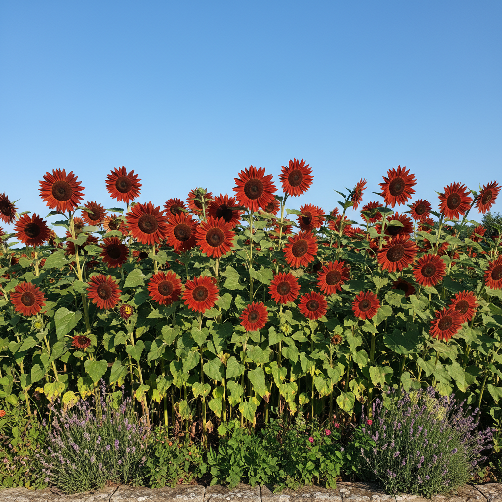 Majestic Red Giant Sunflower Seeds - Red Sunflower Seeds for Garden