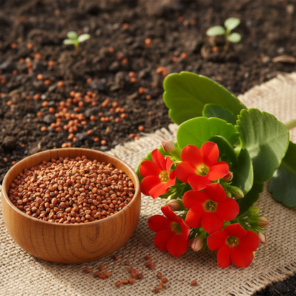 Red Kalanchoe Flower Seeds – Bright Blooming Ornamental Plant