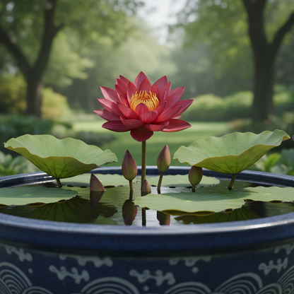 Exotic Aquatic Rose Red Lotus Flower Seeds for Planting