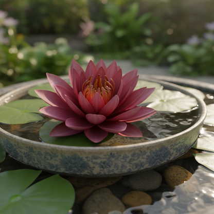 Exotic Aquatic Rose Red Lotus Flower Seeds for Planting
