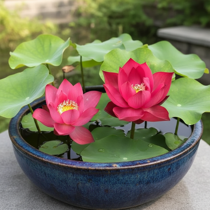Exotic Aquatic Rose Red Lotus Flower Seeds for Planting