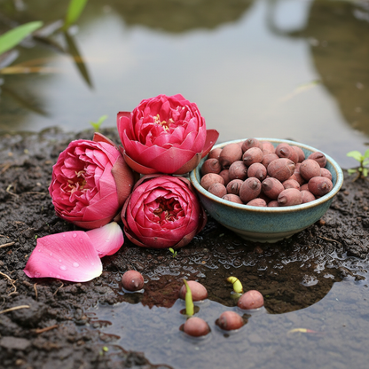 Red Rose Lotus Flower Seeds - Lotus Flower Seeds for Garden