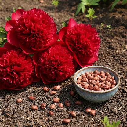 Red Peony Flower Seeds – Perennial for Planting
