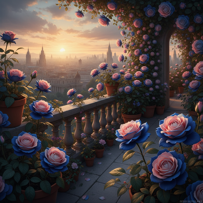 Rare Blue Pink Rose Seeds for Planting