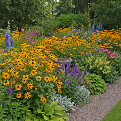 Rudbeckia Laciniata Flower Seeds - Coneflower Flower Seeds for Garden
