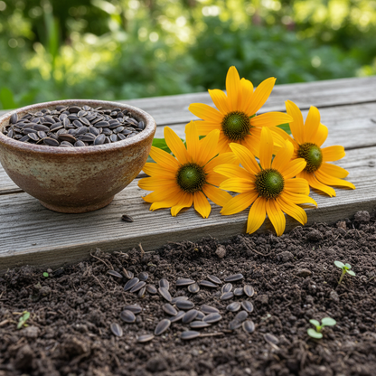 Rudbeckia Laciniata Flower Seeds - Coneflower Flower Seeds for Garden