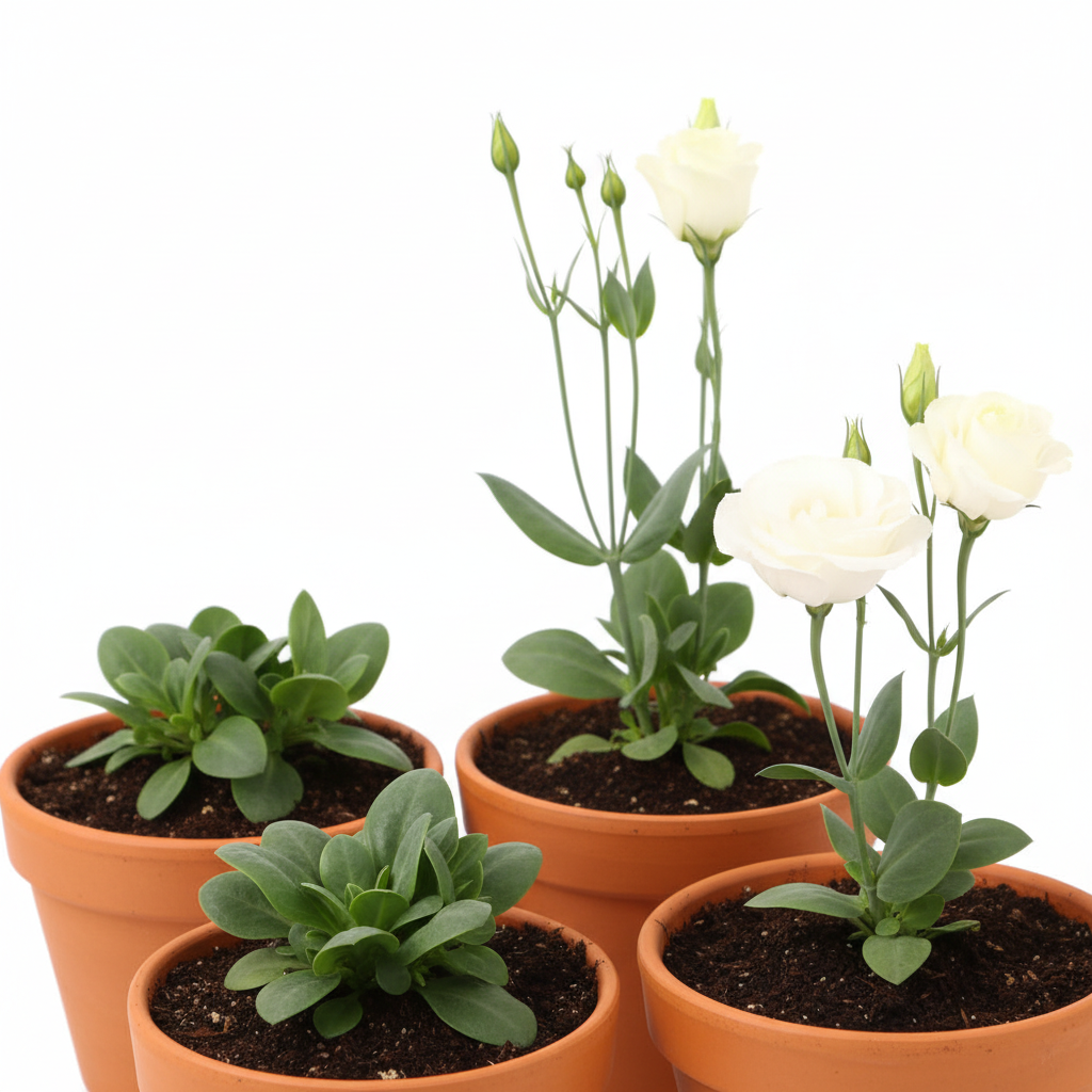 Lisianthus Rosita 2 White Seeds for Garden Planting