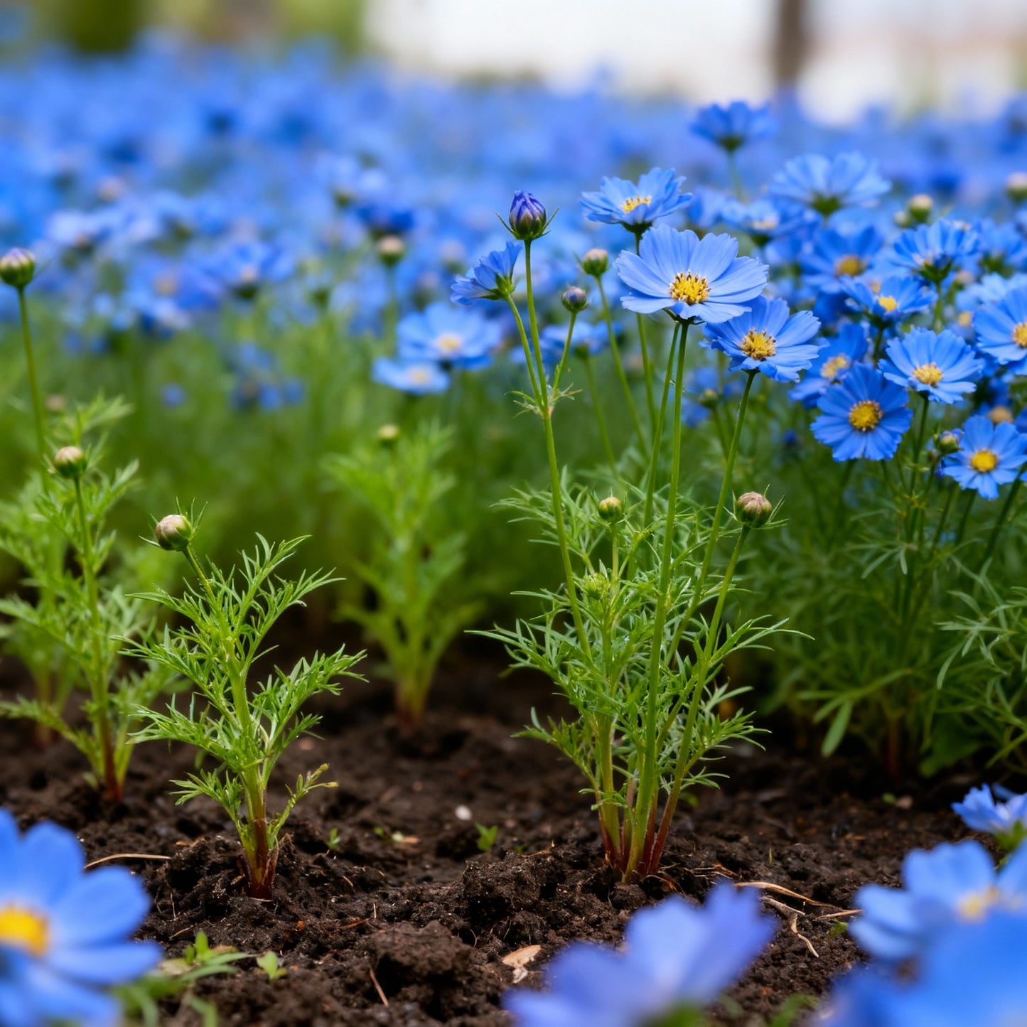 Blue Cosmos Flower Seeds – Vibrant Blue Cosmos (Cosmos bipinnatus)