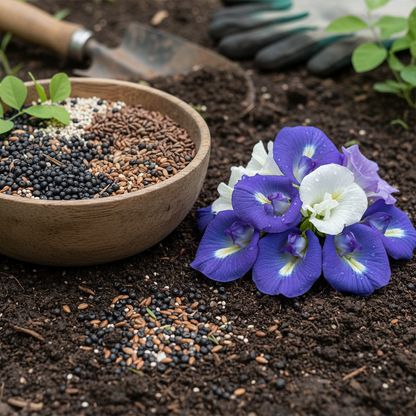 Clitoria Ternatea Aparajita Mixed Color Flower Seeds for Garden