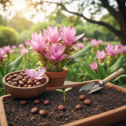 Urcuma Pink Color Flower Seeds for Garden Planting