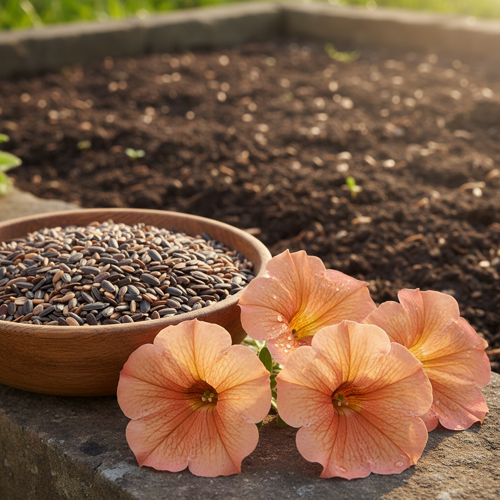 Apricot Petunia Seeds - Apricot Petunia Flower Seeds for Garden