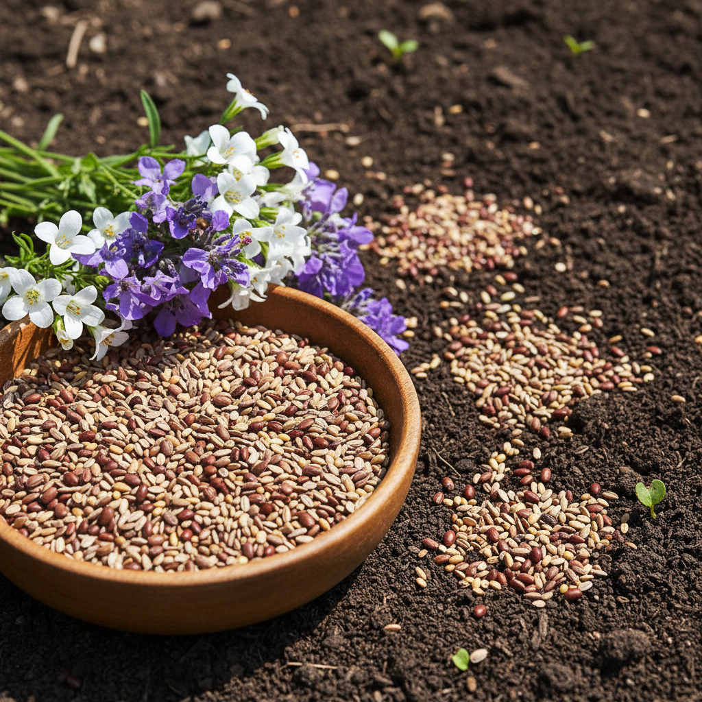 Purple & White Geranium Flower Seeds – Stunning Bi-Color Blooms