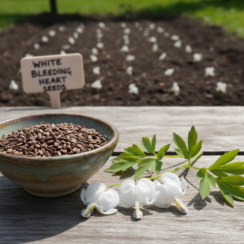 White Bleeding Heart Flower Seeds for Garden Planting
