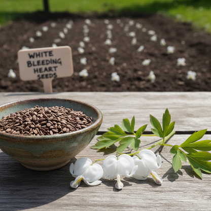 White Bleeding Heart Flower Seeds for Garden Planting